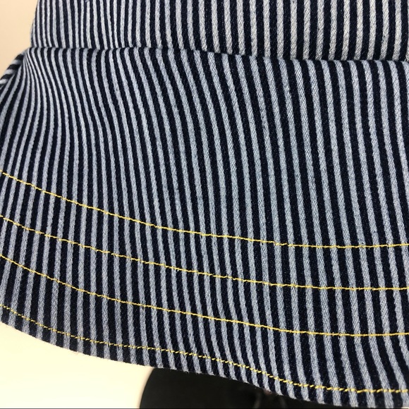 Lemon Drop Polka Dot Tie Dye Reversible Denim Hat - Picture 7 of 10